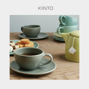 킨토 토포 컵앤소서 200ml 6color
