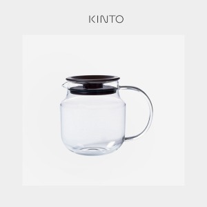 킨토 원터치 티팟 플라스틱 450ml 브라운