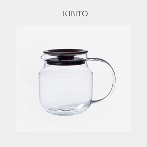 킨토 원터치 티팟 플라스틱 620ml 브라운